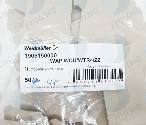 【Weidmuller】End Plate WAP WDU/WTR4/ZZ